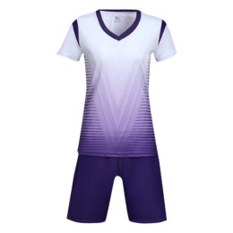 SKWTV022 Customized Football Shirt Women's Set Gradient Slim Waist Fitted Shirt Manufacturer SKWTV022 Customized Football Shirt Women's Set Gradient Slim Waist Fitted Shirt Manufacturer